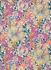 Morris & Co Carta da parati Golden Lily - Pink Fizz