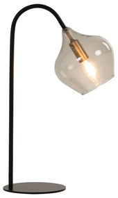 Lampada da tavolo nera (altezza 50,5 cm) Rakel - Light &amp; Living