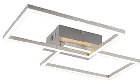 Plafoniera quadrata in acciaio dimmerabile a 3 step - Plazas Novo