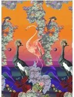 Christian Lacroix Carta da parati panoramica Novafrica Sunset Scene 1 - Tangerine