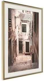 Poster  Urban Alley  Cornice Quadri Cornice d'oro con passe-partout, Larghezza x Altezza Home decor 20x30