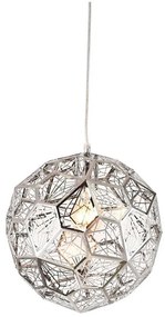 Lampadario a sospensione con filo ORION 1xE27/40W/230V cromo lucido