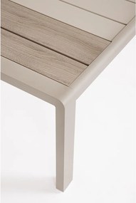 Set di mobili da giardino beige in alluminio per 5 persone Elna – Bizzotto