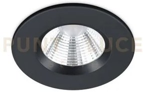 Illuminazione da incasso zagros led  rotondo dimmerabile nero 65071...