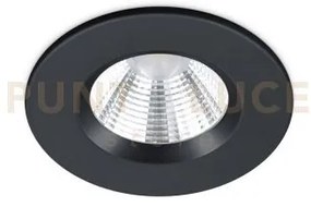 Zagros faretto da incasso led 5,5w 345lm, 3000k rotondo nero dimmer...
