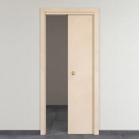 Porta interna scorrevole Saint Germain in MDF colore beige, L 60 x H 210 cm, apertura reversibile