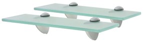 Mensole Galleggianti 2 Pz İn Vetro 30x20 Cm 8 Mm /