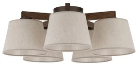 Brilagi - Plafoniera LATTE 5xE27/15W/230V pino/crema