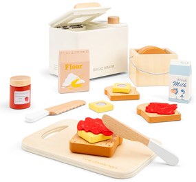 Macchina per il pane in legno con accessori