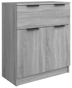 Credenza grigio sonoma 60x30x70 cm in legno multistrato