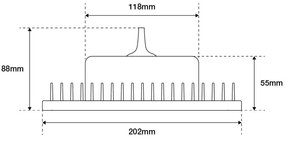 Campana LED 80W IP65 IK08 8.800lm Colore Bianco Naturale 4.000K