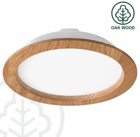 Lampada LED da incasso WOODY SPOT LED/23,5W/230V 4000K quercia ø 23,5 cm
