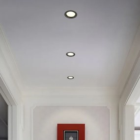 Immax NEO 07296L - Downlight LED dimmerabile da incasso / LED 12W / 230V / Wi-Fi / Ø 12 cm / nero