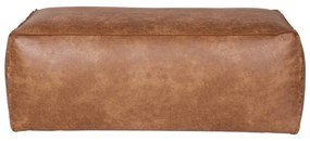 Poggiapiedi marrone cognac con rivestimento in finta pelle Rodeo – WOOOD