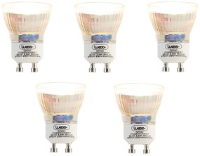 Set di 5 lampadine LED GU10 35mm 3.5W 180lm 2700K