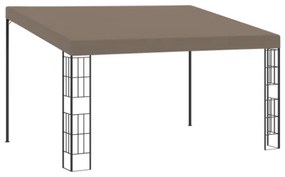 Gazebo a Parete 4x3 m Talpa in Tessuto