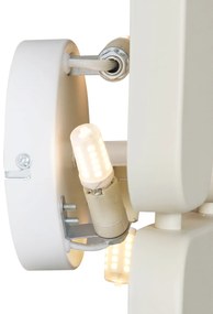 Lampada da parete di design beige a 3 luci - Planes