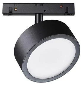 Faretto Per Binario Moderno Rado Alluminio Nero Dimmerabile