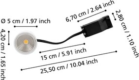 Eglo 902334 - Modulo dimmerabile LED PUCK LED/4,8W/230V 2700K