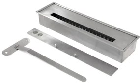 Camino a bioetanolo biocamino da terra TRUMAN Bianco effetto marmo L121 x P38 x H108