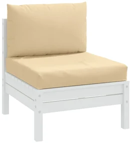 Cuscini Per Pallet 2 Pz Beige Mélange İn Tessuto /