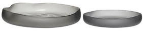 Ciotole in vetro grigio in set di 2 pezzi ø 30 cm Bow - Hübsch