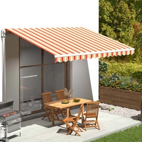 Tessuto Di Ricambio Per Tenda Da Sole Giallo E Arancio 4,5x3,5m /