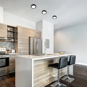 Rabalux 71210 - Plafoniera LED SHAUN LED/7W/230V diametro 12 cm nero