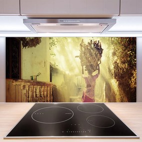 Rivestimento parete cucina Uomo Donna di legno 100x50 cm