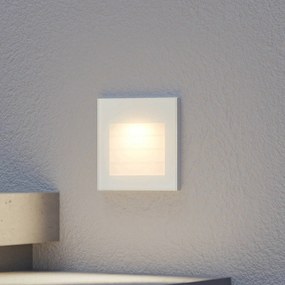 Arcchio Applique a LED da incasso Zamo, a lamelle, bianco, metallo, IP65