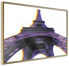 Poster  Symbol of Paris (Purple)  Cornice Quadri Cornice d'oro, Larghezza x Altezza Home decor 30x20