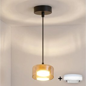 Brilagi - Lampadario sospeso su cavo AURA LUX 1xGX53/30W/230V nero/oro
