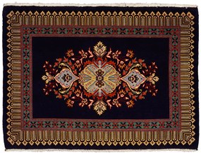 Ghom Tappeto 100 x 70 Marrone (Iran) Annodato A Mano