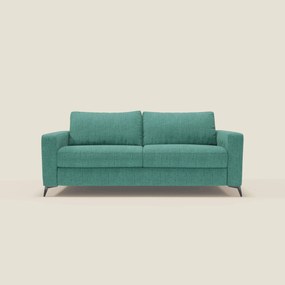 Alaya Divano letto matrimoniale dai morbidi cuscini in tessuto impermeabile T03 verde acqua