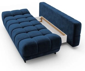 Divano letto a tre posti blu reale con rivestimento in velluto Cirrus - Windsor &amp; Co Sofas