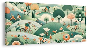 Quadro su tela – Passeggiata e giro nel paesaggio