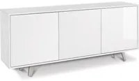 Mobile 3 Ante 177x74x41 cm Ossido Bianco/Bianco Lucido