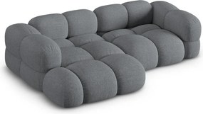 Divano angolare grigio (con penisola a sinistra/con chaise lounge) Loretto – Cosmopolitan Design