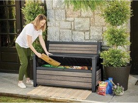 Panca da giardino marrone in plastica Deco – Keter