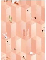 NLXL Carta da parati Pink Carrot - SUZ-01