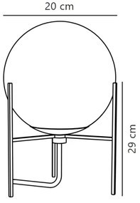 Nordlux - Lampada da tavolo ALTON 1xE14/15W/230V oro