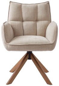 Set di sedie da pranzo color crema in imbottito 2 pz Marilla – Unique Furniture