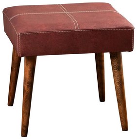 Pouf NUTO 46x46 cm rosso