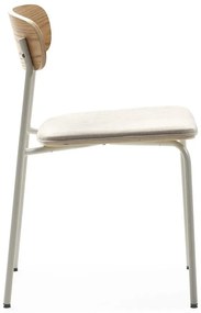 Set di 2 sedie da pranzo in colore beige-naturale Adriana - Marckeric