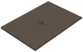 Piatto doccia in ceramica extra slim caffè L 160 x L 70 cm