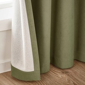 Tende in set oscuranti color kaki in velluto 2 pz 117x229 cm Wilson – Catherine Lansfield
