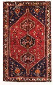 Shiraz Tappeto persiano 160x260 Rosso (Iran) Annodato A Mano