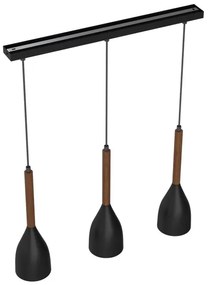 Lampadario a sospensione con filo MUZA 3xE27/60W/230V