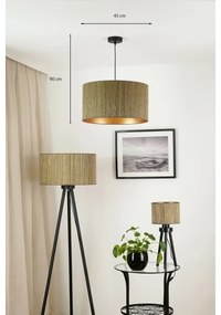 Brilagi - Lampadario a sospensione con filo BOSTON ROLLER 1xE27/15W/230V diametro 45 cm marrone/oro