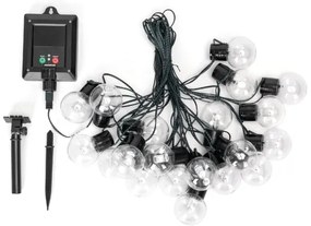 Aigostar - Catena di Natale solare a LED 20xLED/8 funzioni 11,5m IP65 multicolore